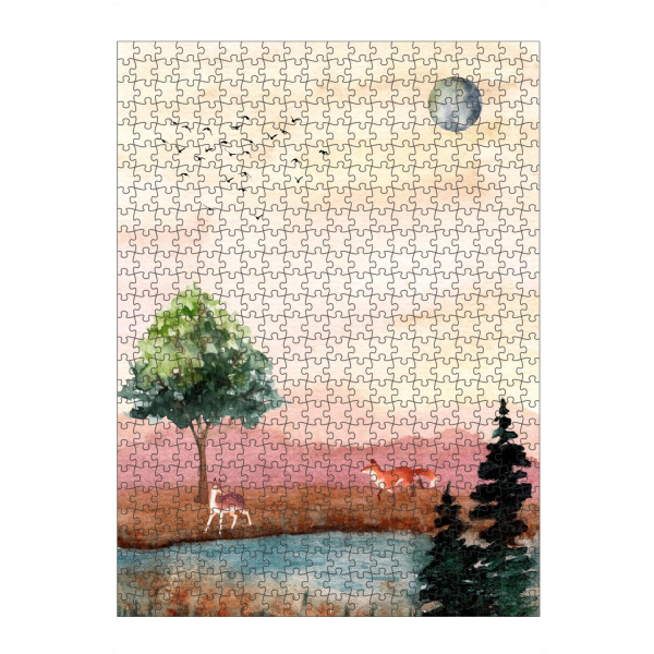 artboxONE Puzzle "Digitale Landschaftsmalerei" artboxONE - Natur,Tiere