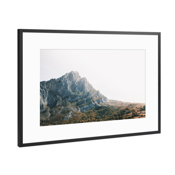 Poster mit Rahmen Schwarz (Metallic) "Picos de Europa" artboxONE - Natur,Reise,Reise / Länder