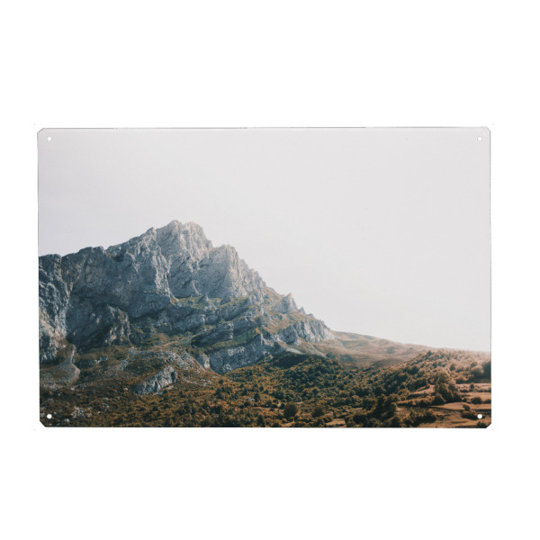 Holzbild "Picos de Europa" artboxONE - Natur,Reise,Reise / Länder - Berge,Picos de europa,Spanien,Berg,Abstrakt,Fineart,Minimal,Landscape,Moody