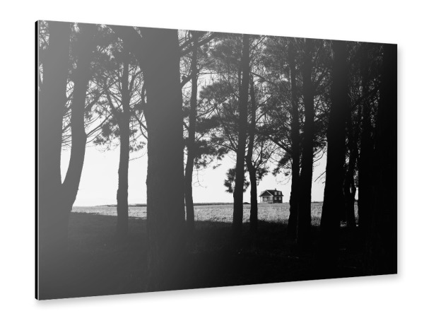 Alu-Dibond "Das Haus am Waldrand" 30x20 cm artboxONE