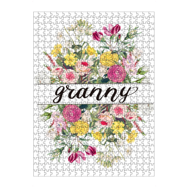 Puzzle Ravensburger "Oma Blume" artboxONE - Floral,Fashion,Buchstaben,Für Mama