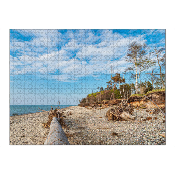 Puzzle Ravensburger "Strand, Meer, Baumstamm" artboxONE - Natur,Reise,Reise / Strand und Meer