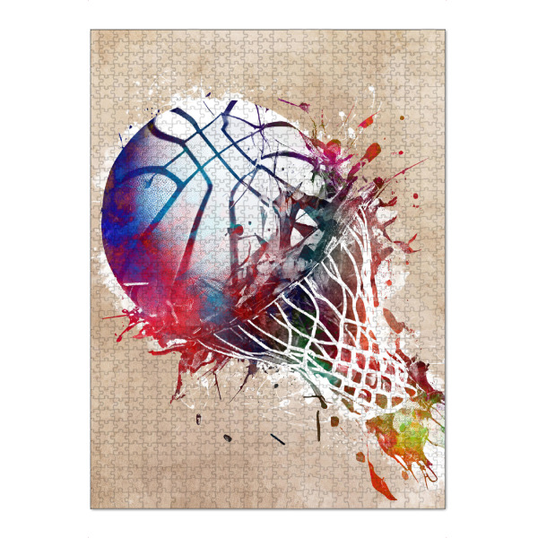 Puzzle Ravensburger "Basketballsport" artboxONE - Sport - Basketball,Ball,Sport,Spieler,Sport,Korb - Bild basketball