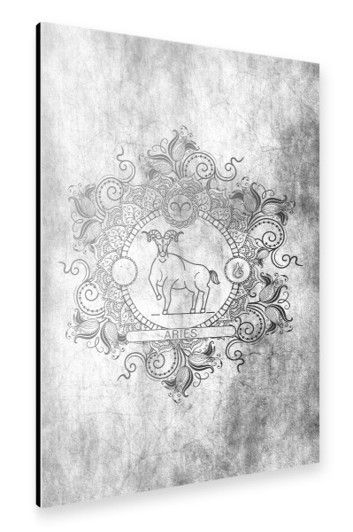 Alu-Dibond "Sternzeichen - Asche - Widder" 30x20 cm artboxONE