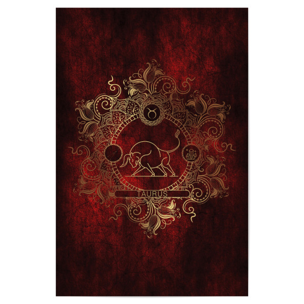 Poster "Tierkreis - Feuer - Stier" artboxONE - Natur,Floral,Abstrakt