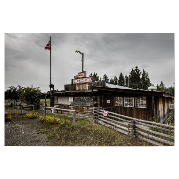 Poster 30x20 cm "Fort Alexandria" artboxONE - Architektur - Fort alexandria,Kanada,Wilder westen,Fort,Indianer,British columbia
