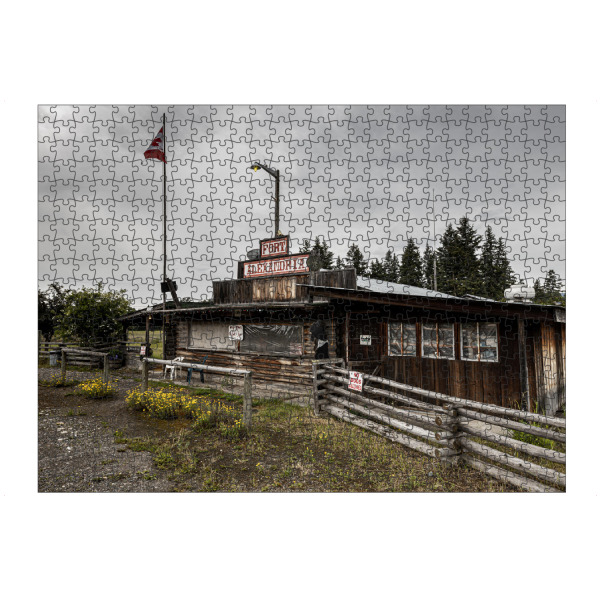 Puzzle Ravensburger "Fort Alexandria" artboxONE - Architektur - Fort alexandria,Kanada,Wilder westen,Fort,Indianer,British columbia