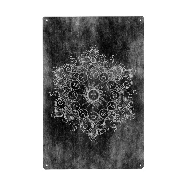 Holzbild "Zodiac - Kohle - Alle" artboxONE - Natur,Floral,Abstrakt