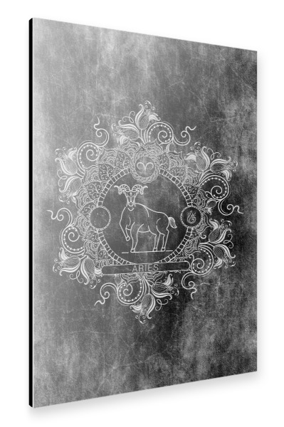 Alu-Dibond "Sternzeichen - Kohle - Widder" 30x20 cm artboxONE