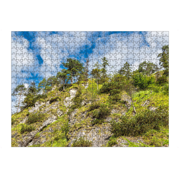 artboxONE Puzzle "Berghang, Bäume, Wolken" artboxONE - Natur,Reise