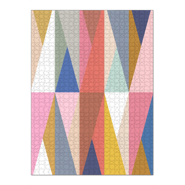 Puzzle Ravensburger "Mescolanza E" artboxONE - Abstrakt,Geometrie - Regenbogen,Kinder,Retro,Jahrgang,Geometrisch,Geometrisch,Geometrie,Geometriske