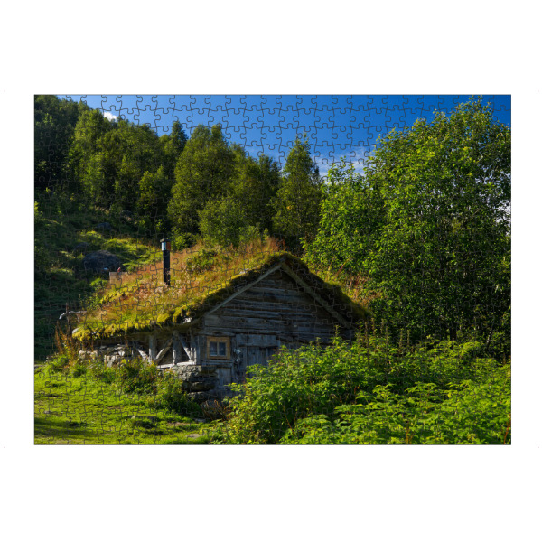 Puzzle Ravensburger "Alm beim Geirangerfjord" artboxONE - Natur,Reise,Architektur,Reise / Länder