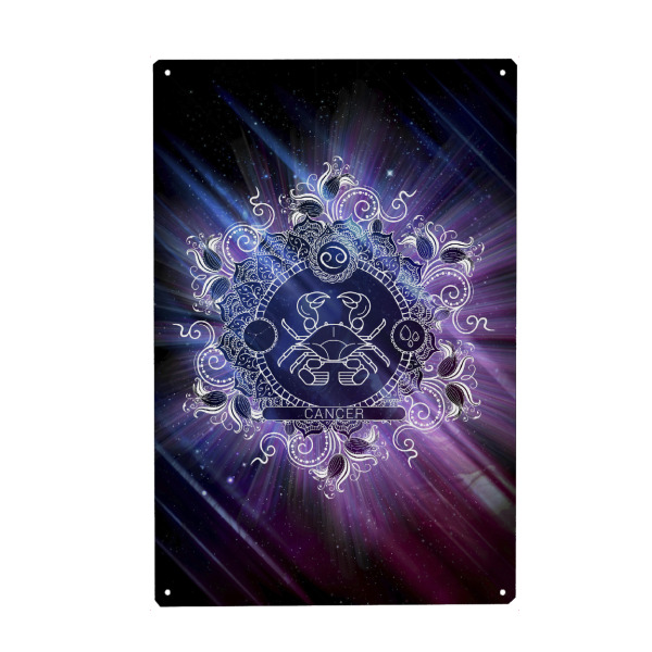 Holzbild "Tierkreis - Universum - Krebs" artboxONE - Natur,Floral,Abstrakt,Galaxy