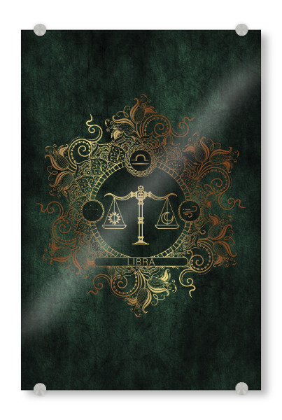 Acrylglasbild "Tierkreis - Keltisch - Waage" artboxONE - Natur,Floral,Abstrakt