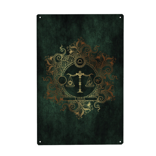 Holzbild "Tierkreis - Keltisch - Waage" artboxONE - Natur,Floral,Abstrakt