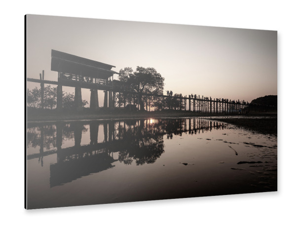 Alu-Dibond "Myanmar U Bein Brücke" 30x20 cm artboxONE