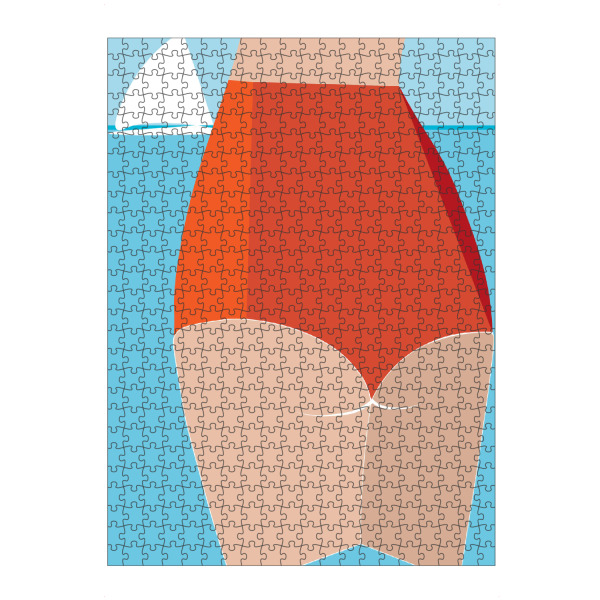 Puzzle Ravensburger "Urlaubsglück am Meer" artboxONE - Abstrakt,Menschen,Reise / Strand und Meer