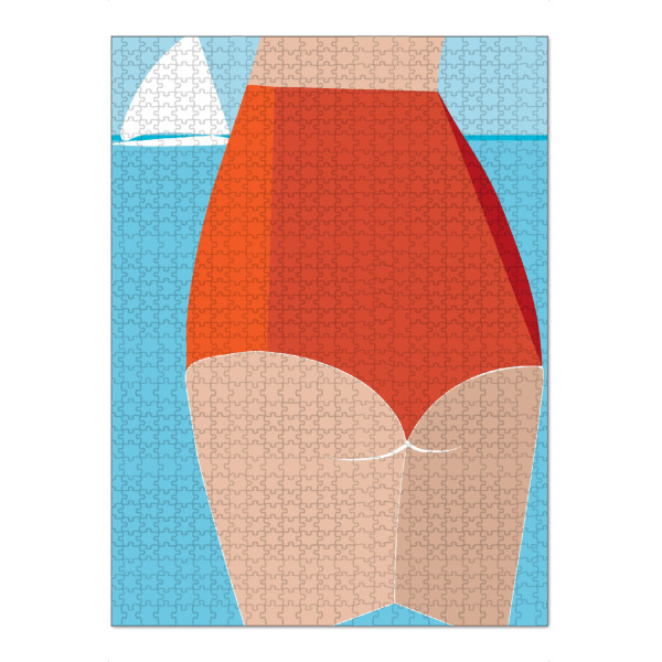 Puzzle Ravensburger "Urlaubsglück am Meer" artboxONE - Abstrakt,Menschen,Reise / Strand und Meer