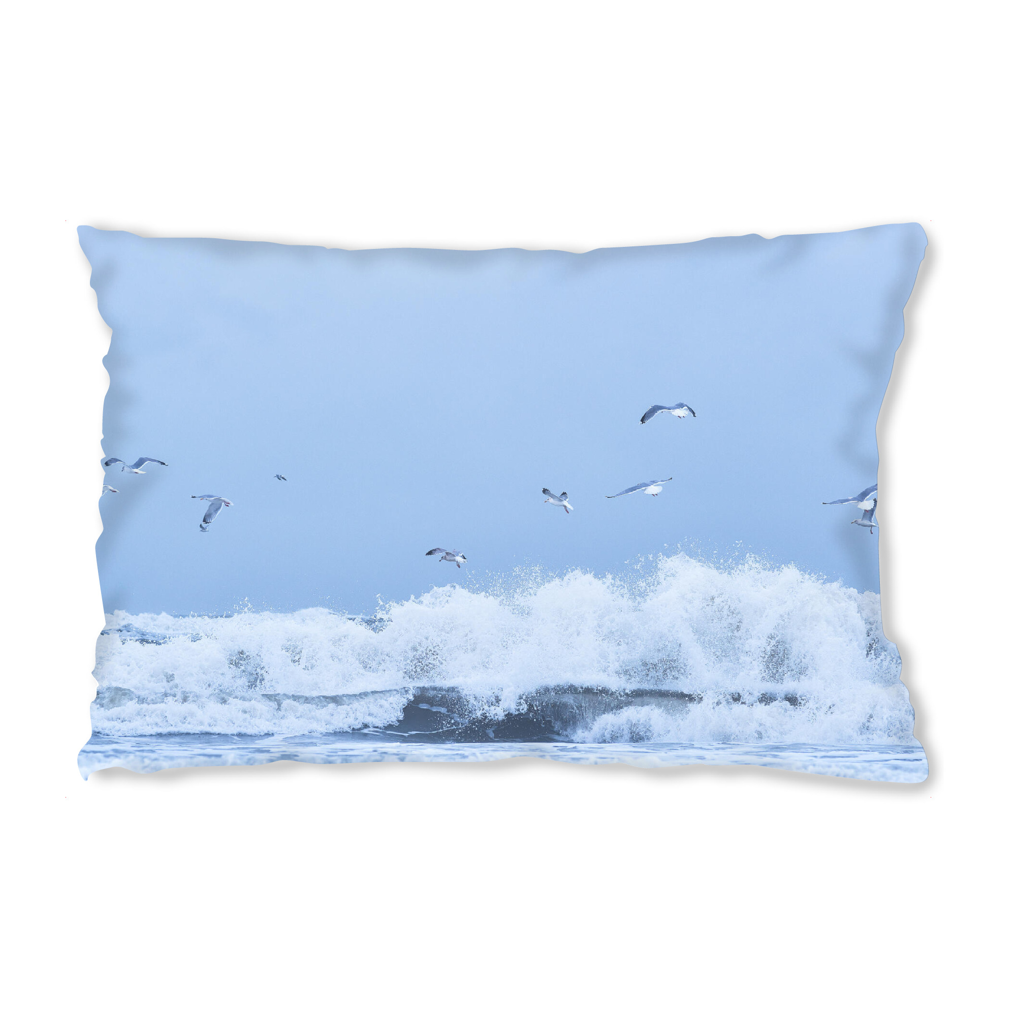 Design-Kissen "Möwen über wilder See" artboxONE - Natur,Tiere,Reise / Strand und Meer