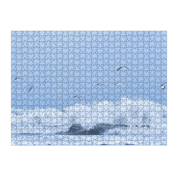 artboxONE Puzzle "Möwen über wilder See" artboxONE - Natur,Tiere,Reise / Strand und Meer