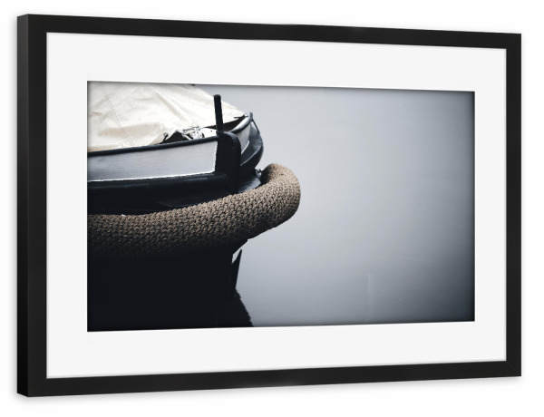 Poster mit Rahmen schwarz "Hamburger Winter-Farben" artboxONE - Städte,Städte / Hamburg,Streetart