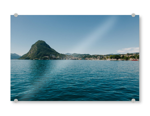 Acrylglasbild "Blick zum San Salvatore" artboxONE - Natur,Reise