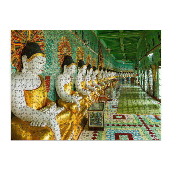 Puzzle Ravensburger "Umin Thonze Pagode Myanmar" artboxONE - Architektur
