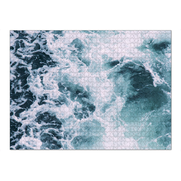 Puzzle Ravensburger "Wellenlandschaft an der Nordsee" artboxONE - Natur,Abstrakt,Unterwasser