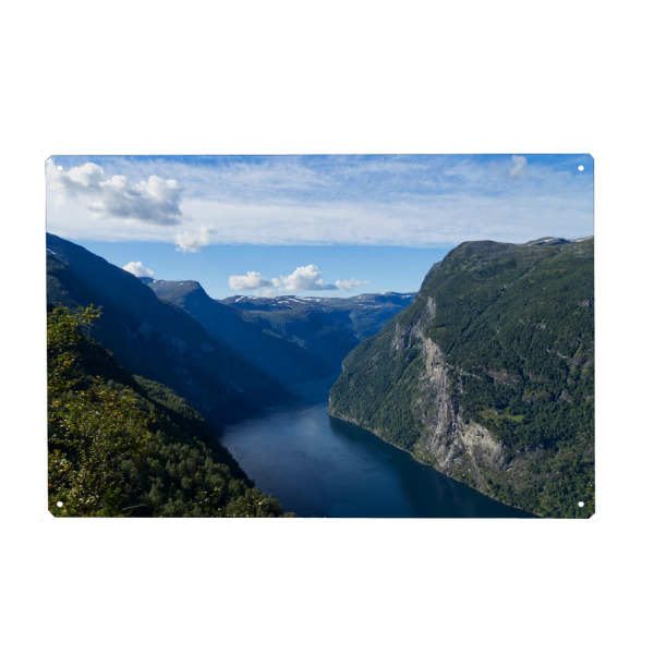 Metall Poster "Geirangerfjord und Weite" artboxONE - Natur,Reise,Reise / Strand und Meer,Reise / Länder