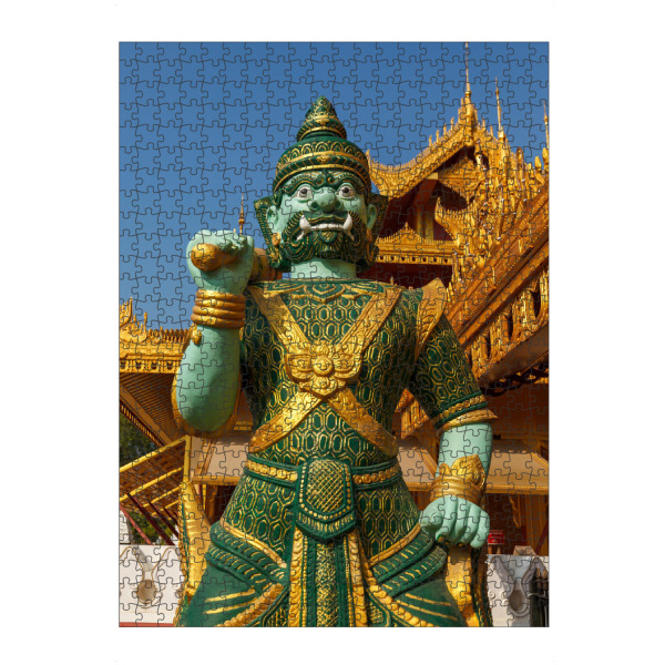 artboxONE Puzzle "Statue im Tempel" artboxONE - Architektur - Myanmar,Burma,Mandalay,Königlicher palast,Buddhismus,Palast,Tempel,Asien,Statue