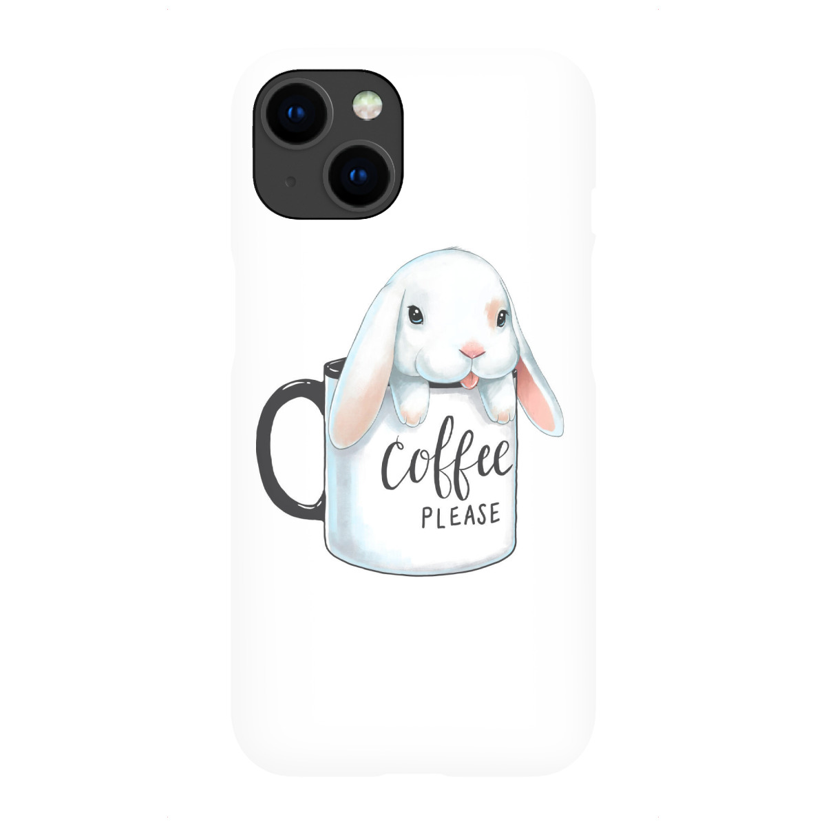 "Hase will Kaffee"für iPhone - Premium-Case Handyhülle artboxONE