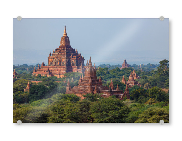 Acrylglasbild "Die Tempel von Bagan in Myanmar" artboxONE - Natur,Reise,Architektur