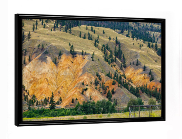 Poster mit schwarzem Rahmen "Painted Hills bei Clinton" artboxONE - Natur