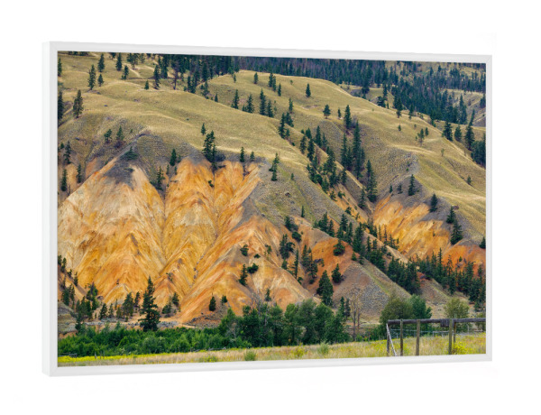 Poster mit weißem Rahmen "Painted Hills bei Clinton" artboxONE - Natur