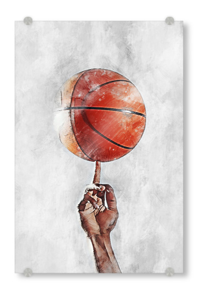 Acrylglasbild "Basketball 11 (matart)" artboxONE - Sport - Basketball,Korb,Ball,Basketballspieler,Nba,Spieler,Mannschaft,Sport