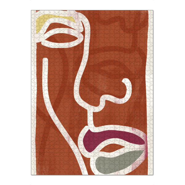 Puzzle Ravensburger "Abstrakt Schattenbild Bunt" artboxONE - Abstrakt,Menschen