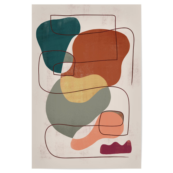 Poster "Abstrakt Geometrischer Colorful B" artboxONE - Abstrakt