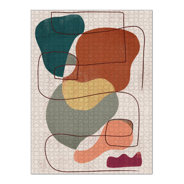 Puzzle Ravensburger "Abstrakt Geometrischer Colorful B" artboxONE - Abstrakt