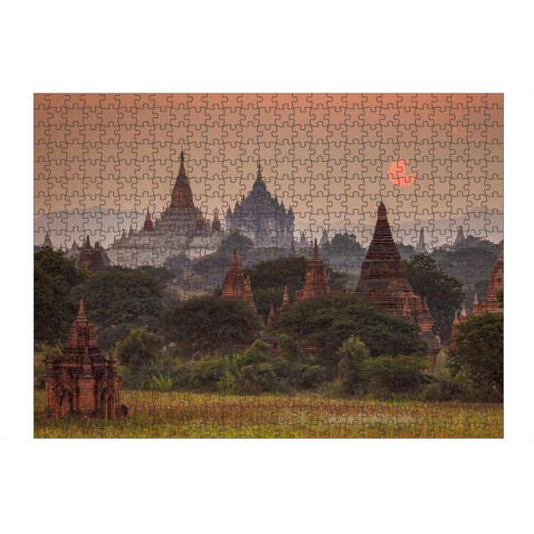 Puzzle Ravensburger "Sonnenaufgang bei Bagan" artboxONE - Reise,Architektur,Reise / Asien