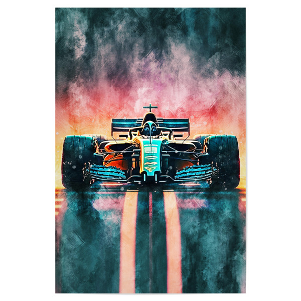 Poster 30x20 cm "Fast car (matart)" artboxONE - Automobile,Sport - Rennen,Auto,Autos,Rennen,Geschwindigkeit,Fahrer,Sport