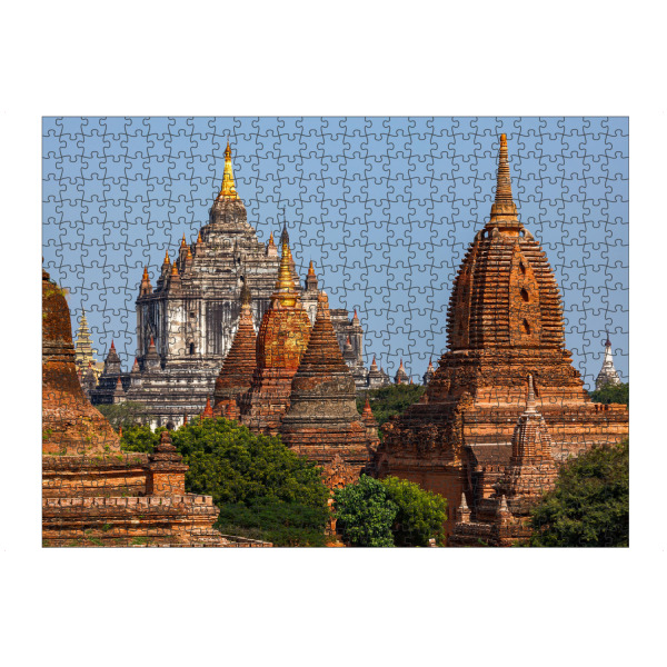 Puzzle Ravensburger "Pagoden und Stupas von Bagan" artboxONE - Architektur,Reise / Asien