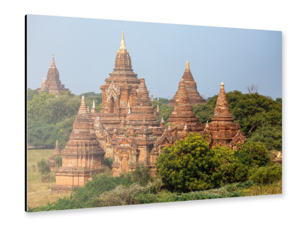 Alu-Dibond "Pagoden von Bagan" 30x20 cm artboxONE