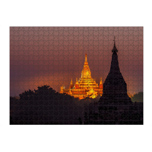 artboxONE Puzzle "Bagan bei Nacht" artboxONE - Architektur