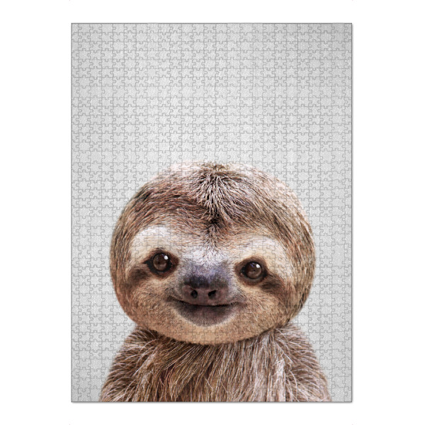 Puzzle Ravensburger "Baby-Faultier - bunt" artboxONE - Natur,Für Kinder,Tiere,Reise / Afrika,Liebe