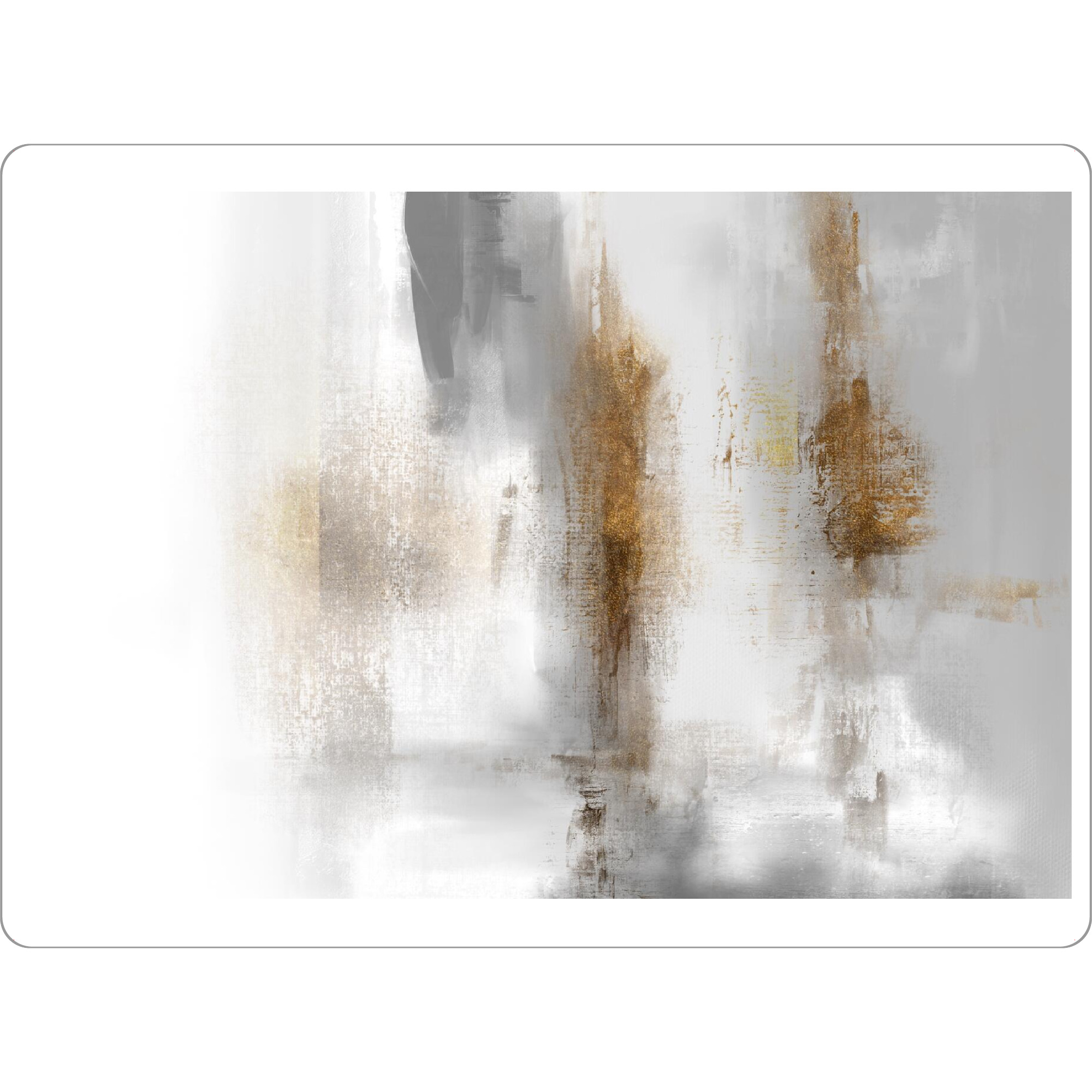 Tischset "Nr. 01 Acryl grau" artboxONE - Abstrakt - Abstrakt,Textur,Kunstwerk,Innenarchitektur,Wanddekoration,Wohnkultur,Dekor,Malerei