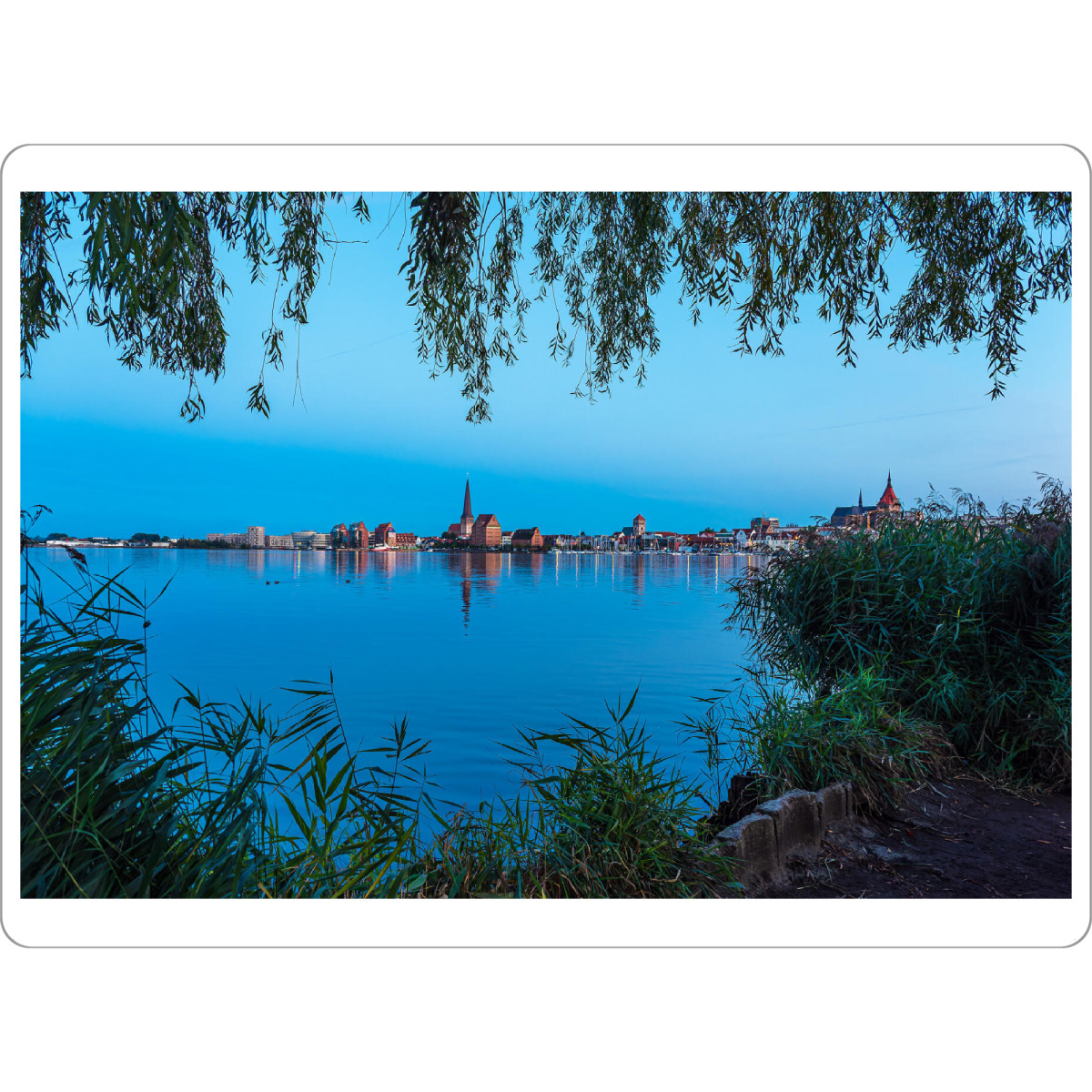 Tischset "Rostock, Warnow, Schilf, Baum" artboxONE - Natur,Reise,Architektur,Städte / Weitere