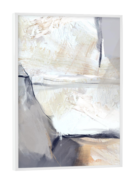 Poster mit weißem Rahmen "Erledigt" artboxONE - Abstrakt - Abstrakt,Textur,Kunstwerk,Innenarchitektur,Wanddekoration,Wohnkultur,Dekor,Malerei
