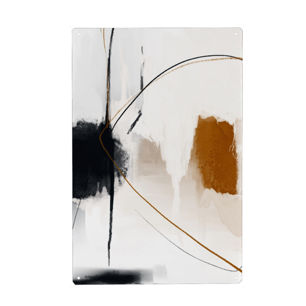 Metall Poster "01 Stellplatz" artboxONE - Abstrakt - Abstrakt,Textur,Kunstwerk,Innenarchitektur,Wanddekoration,Wohnkultur,Dekor,Malerei - Blechschild