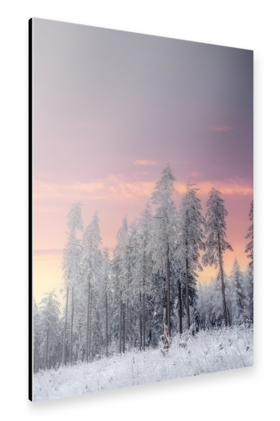 Alu-Dibond "Sonnenuntergang im Erzgebirge" 30x20 cm artboxONE
