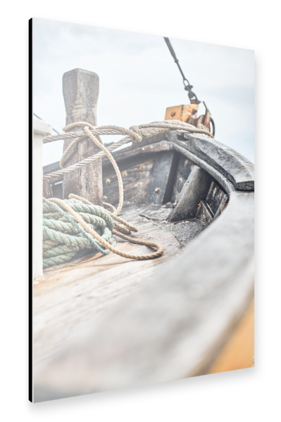 Alu-Dibond "Altes Fischerboot" 30x20 cm artboxONE
